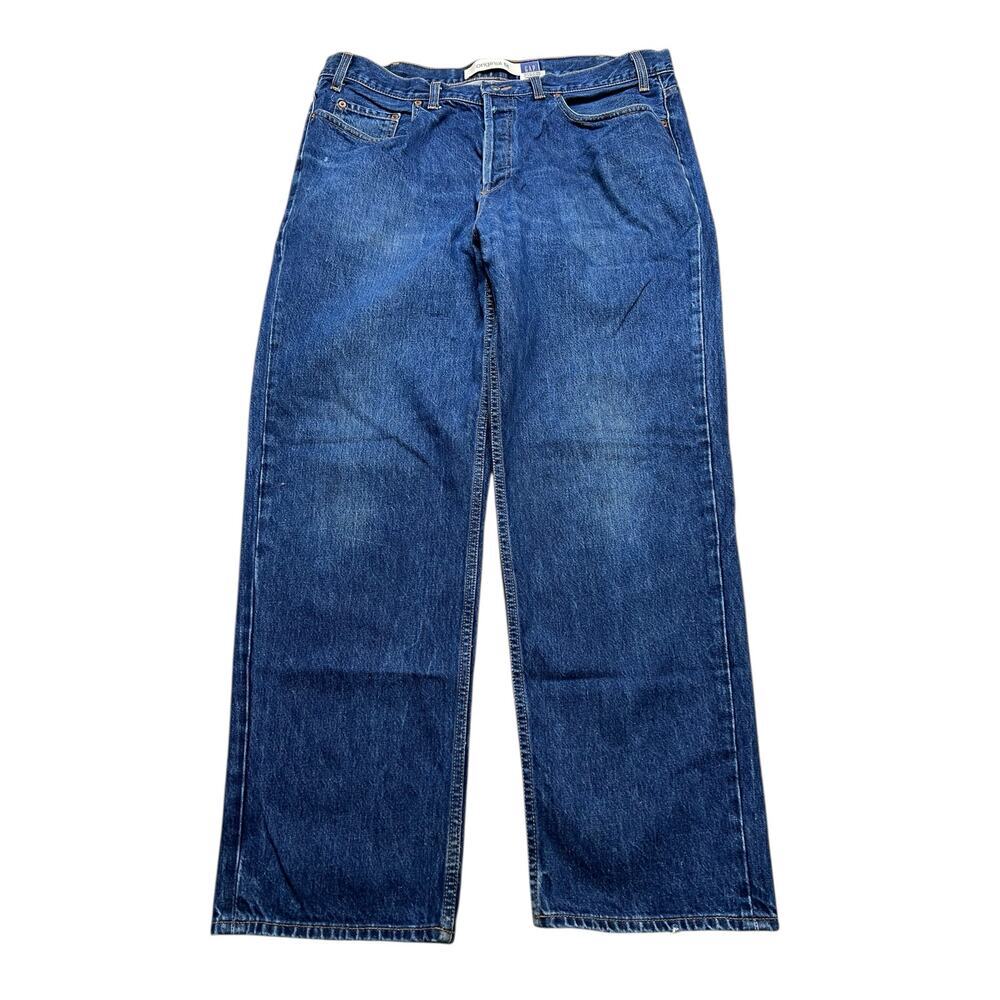Vintage 90s GAP Original Fit Jeans 40 Actual 38x30 Men's Blue Denim Made in USA